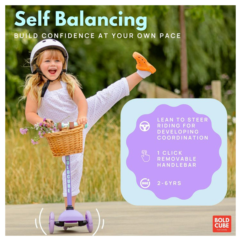 Boldcube 3 Wheel Scooter Folding Teeny Fairytale (Lilac)