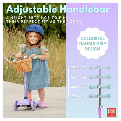 Boldcube 3 Wheel Scooter Folding Teeny Fairytale (Lilac)