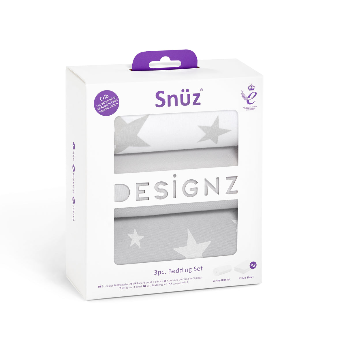 Snuz 3-Piece Star Crib Bedding Set