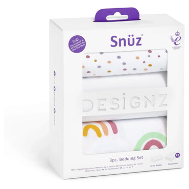 Snuz 3-Piece Crib Bedding Set Rainbow Design