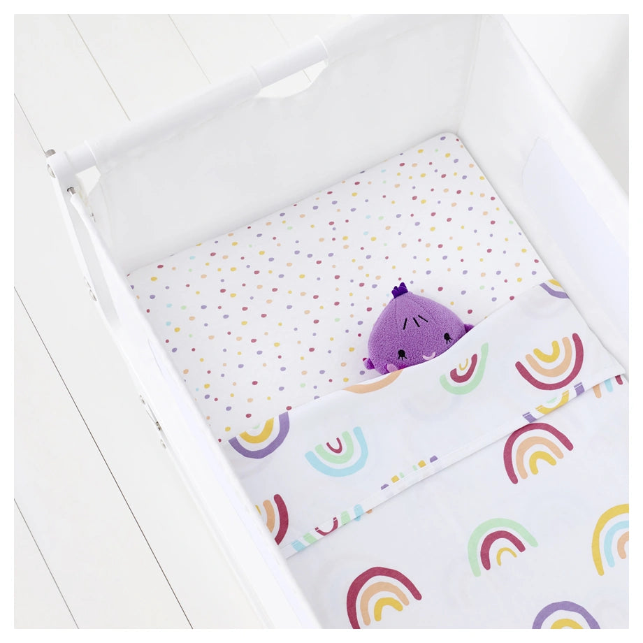 Snuz 3-Piece Crib Bedding Set Rainbow Design