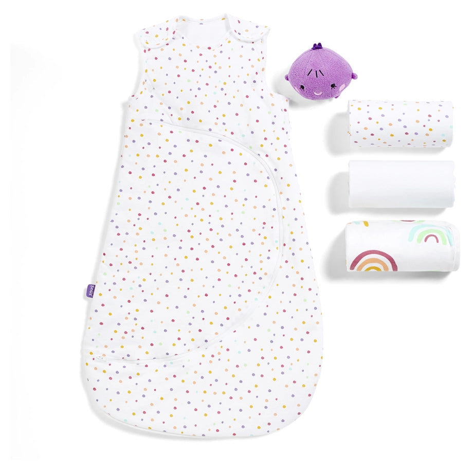 Snuz 3-Piece Crib Bedding Set Rainbow Design