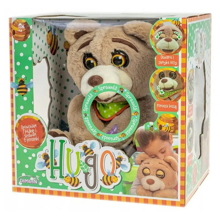 Dimian 36Cm Plush Hugo With Three Fairy Tales In English Version