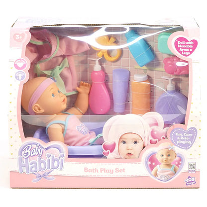 Baby Habibi Doll Bath Play Set 14 inch