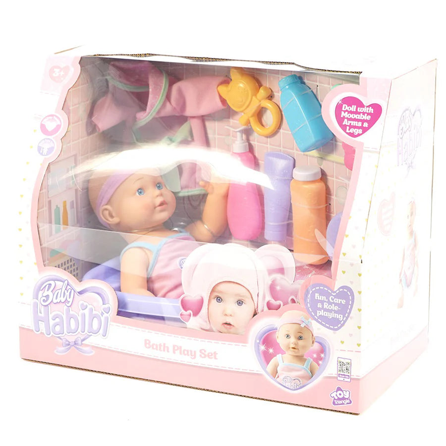 Baby Habibi Doll Bath Play Set 14 inch