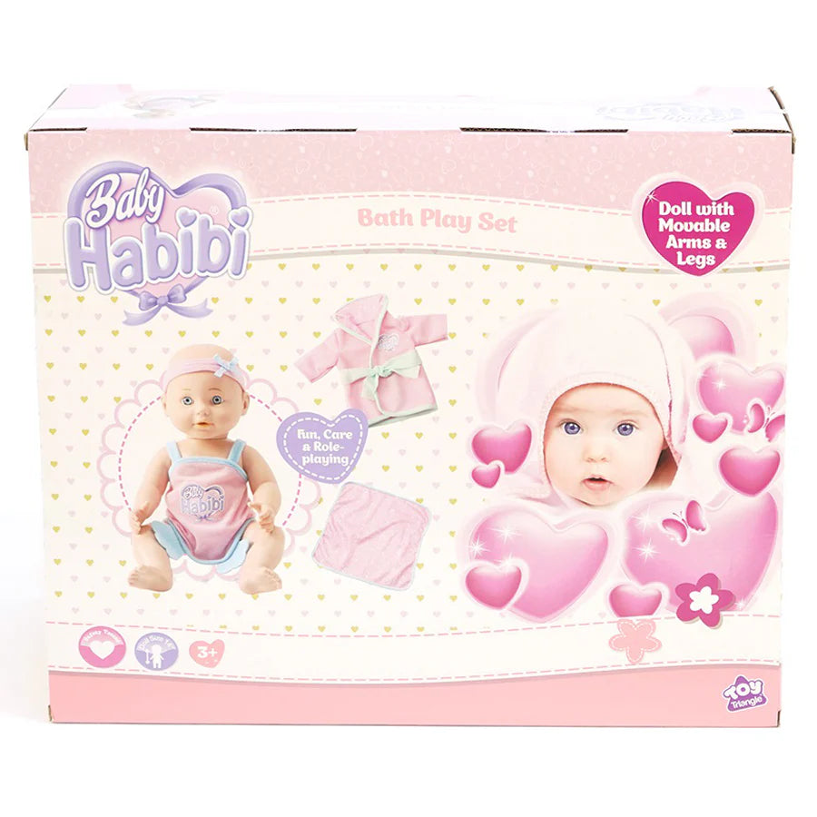 Baby Habibi Doll Bath Play Set 14 inch