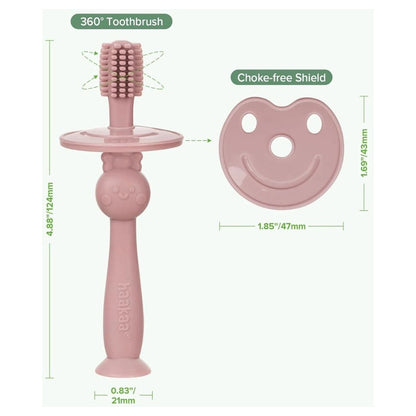 Haakaa 360° Silicone Toothbrush (Blush)