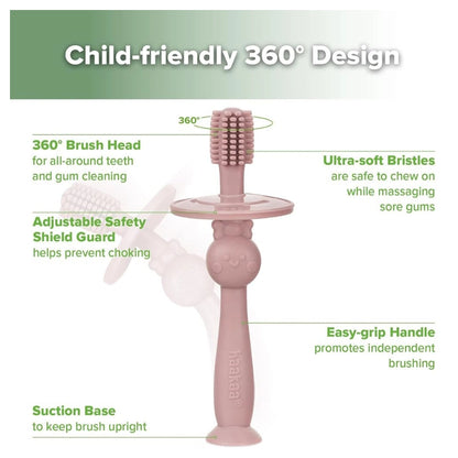 Haakaa 360° Silicone Toothbrush (Blush)