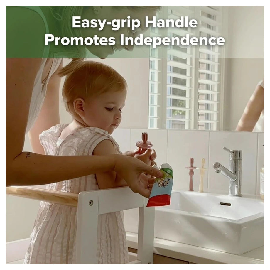 Haakaa 360° Silicone Toothbrush (Blush)