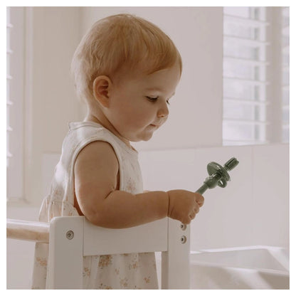 Haakaa 360° Silicone Toothbrush (Pea Green)