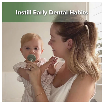 Haakaa 360° Silicone Toothbrush (Pea Green)