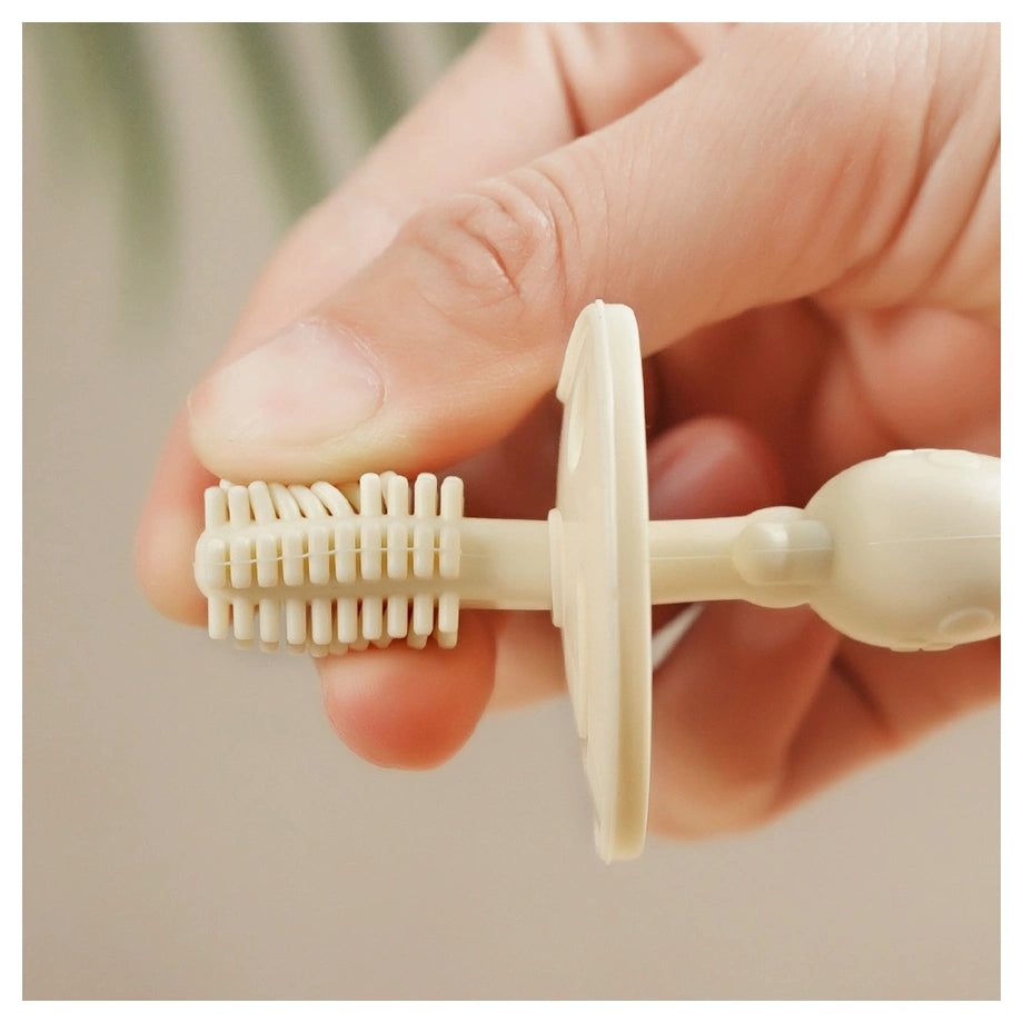 Haakaa 360° Silicone Toothbrush (Pea Green)