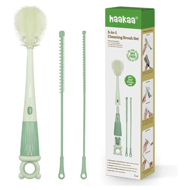 Haakaa 5-In-1 Cleaning Brush Set
