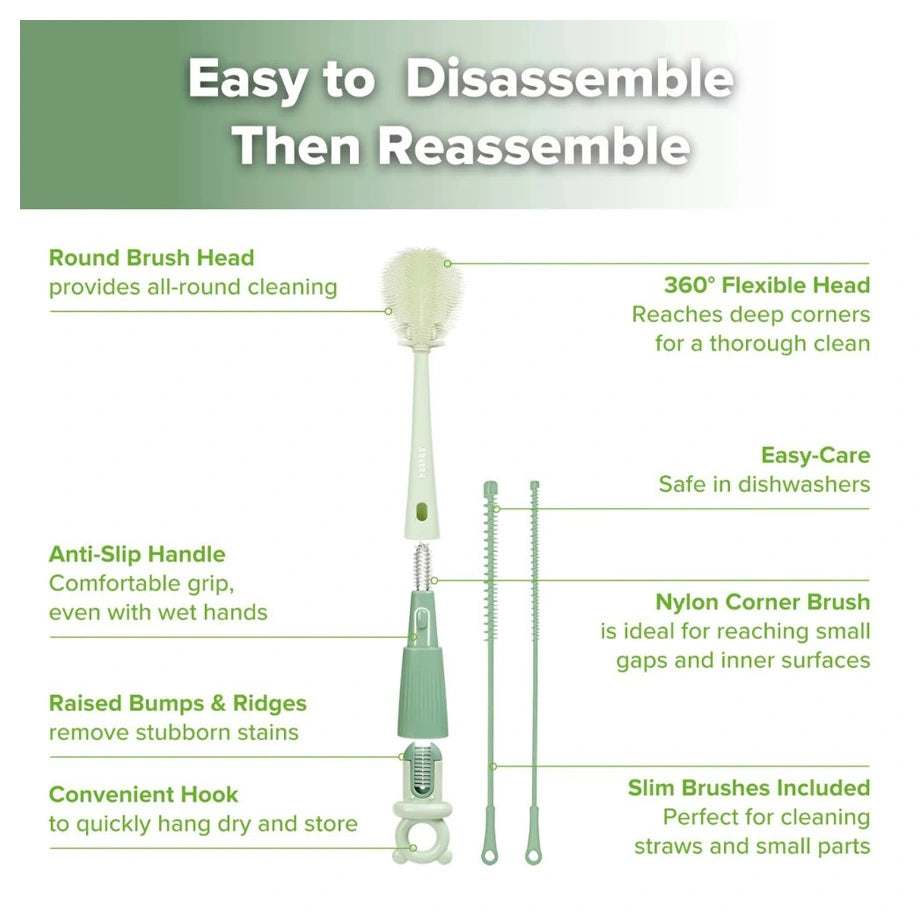 Haakaa 5-In-1 Cleaning Brush Set