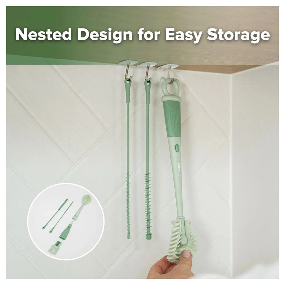 Haakaa 5-In-1 Cleaning Brush Set