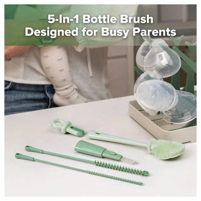 Haakaa 5-In-1 Cleaning Brush Set