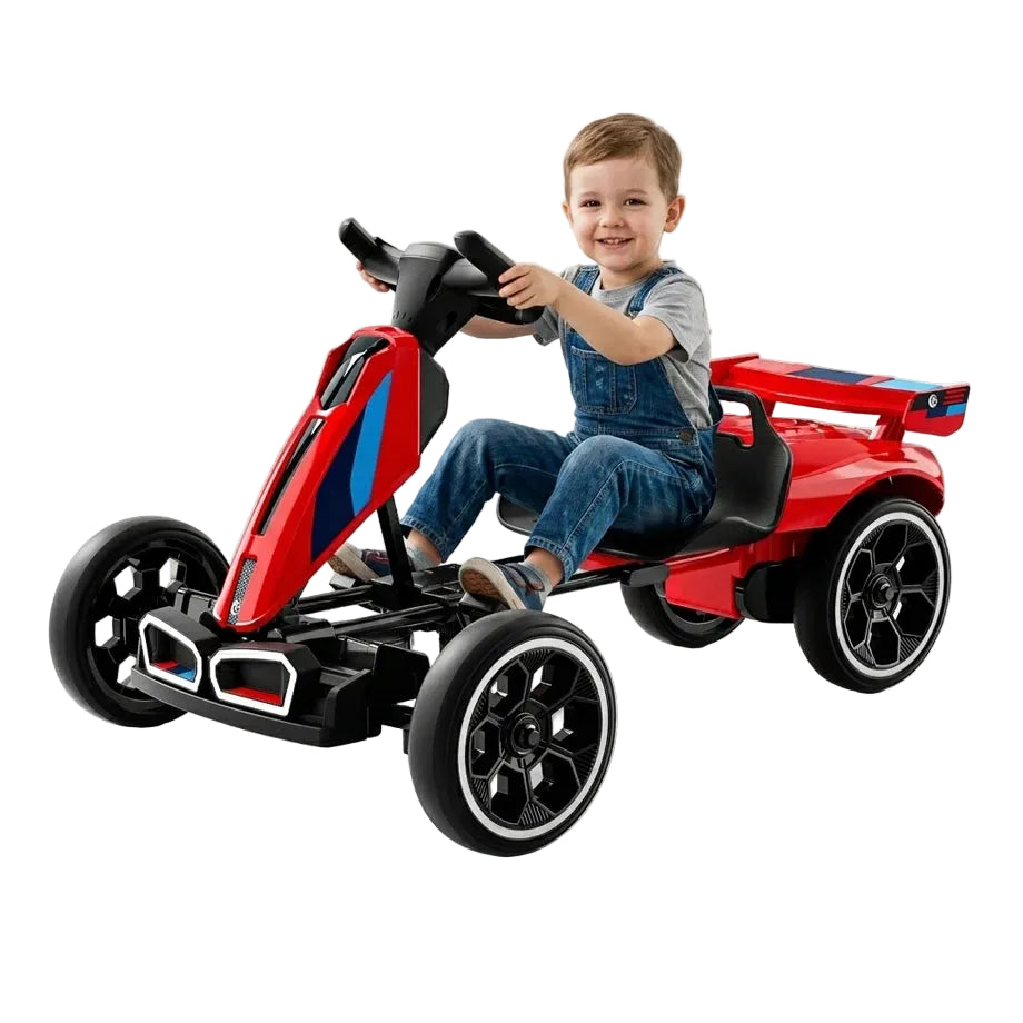 Tobbi Kids Electric Go-Kart With Eva Wheels (Red)