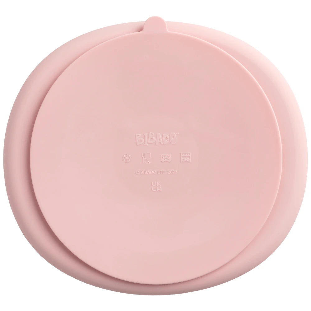 طبق مقسم سيليكون بامتصاص من بيبادو - لون أحمر خجول (Blush)