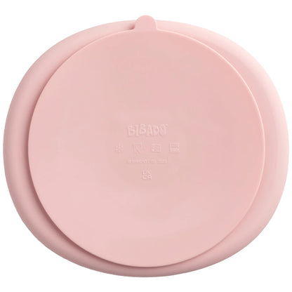 طبق مقسم سيليكون بامتصاص من بيبادو - لون أحمر خجول (Blush)