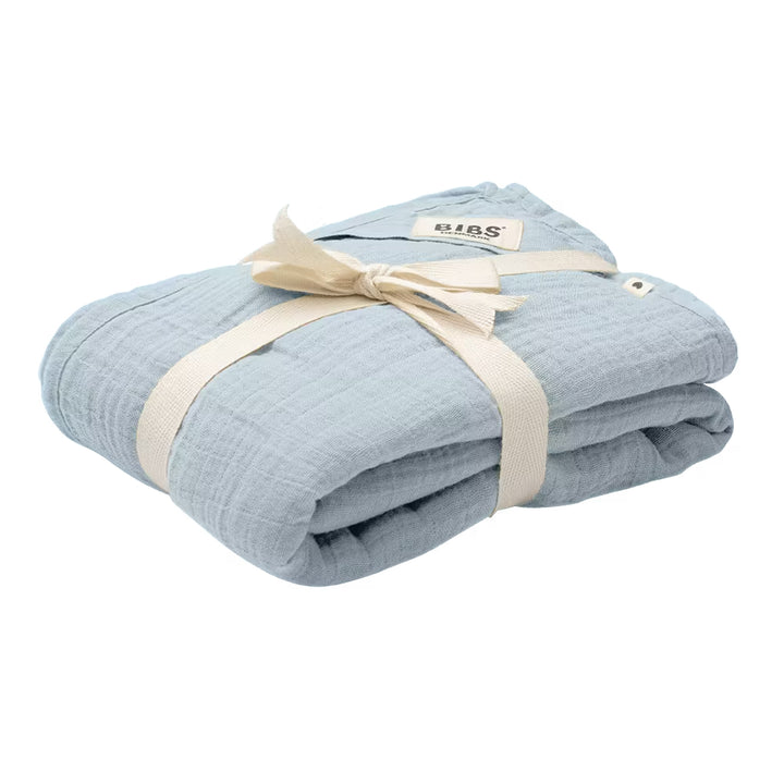 Bibs Muslin Swaddle 120X120 cm (Baby Blue)