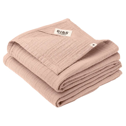 BIBS Muslin Cloth 2 Pack 70x70 cm (Blush)