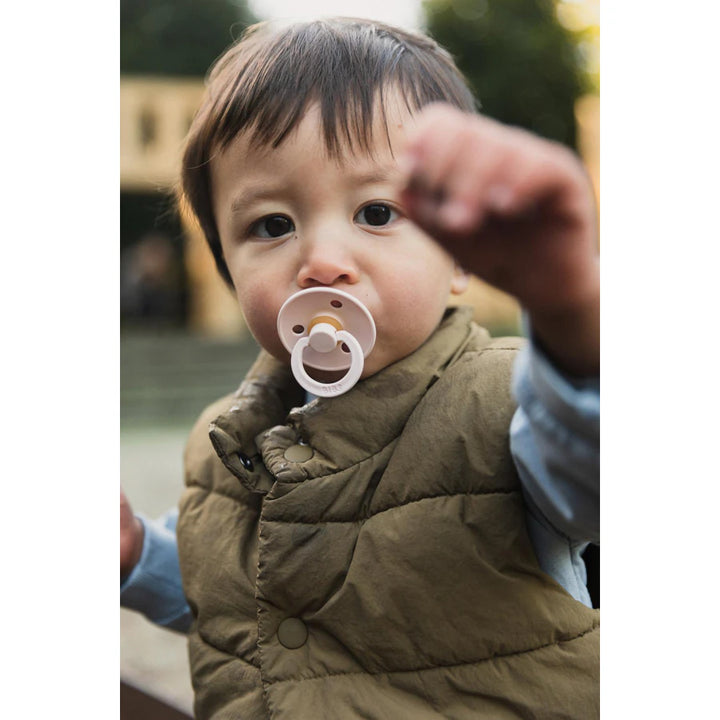 Bibs Pacifier Colour 4 Pack Latex Size 1 Ivory/Blush/Woodchuck/Blossom