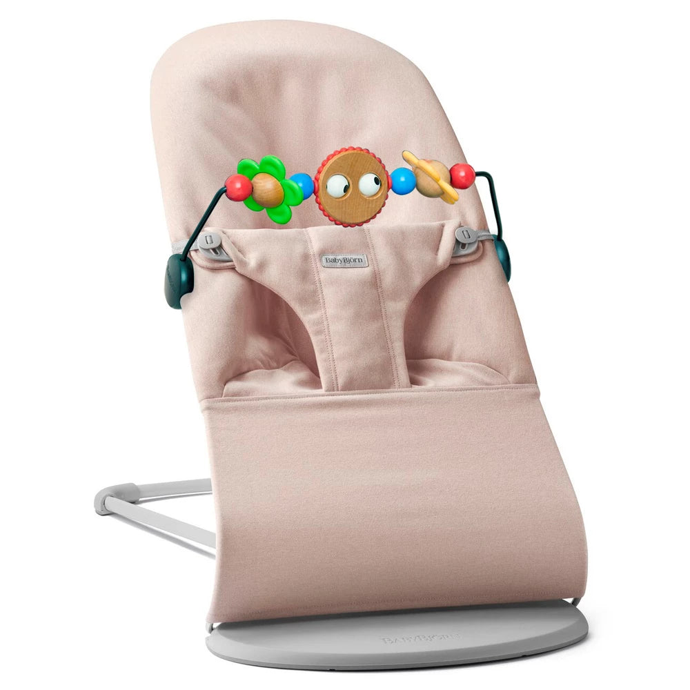 كرسي هزاز BabyBjörn Bliss Woven (مزيج وردي فاتح) مع لعبة للكرسي الهزاز كرسي هزاز BabyBjörn Bliss Woven (مزيج وردي فاتح) مع لعبة للكرسي الهزاز