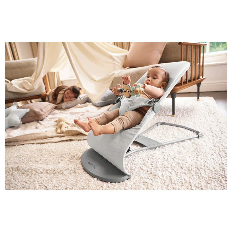 Babybjörn Bouncer Bliss 2-In-1 Adjustable Baby & Toddler Chair,4 Positions (Light Grey)