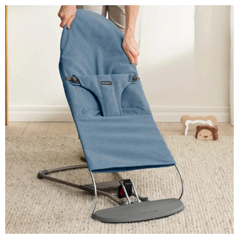 BabyBjörn Bouncer Bliss Woven Melange (Blue)