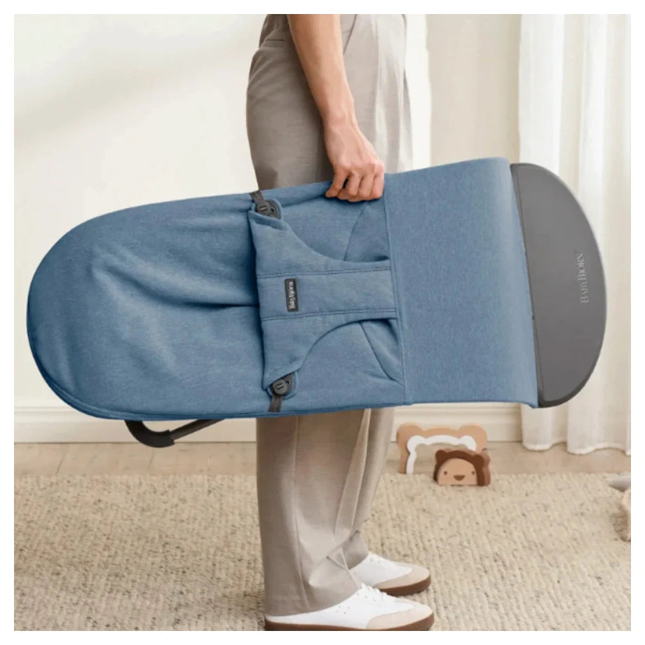 BabyBjörn Bouncer Bliss Woven Melange (Blue)