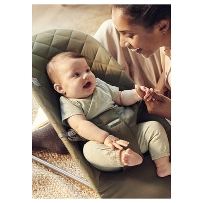 BabyBjörn Bouncer Bliss, Woven, Classic Quilt (Dark Green)