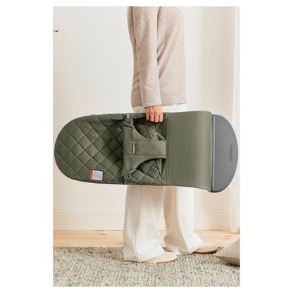 BabyBjörn Bouncer Bliss, Woven, Classic Quilt (Dark Green)