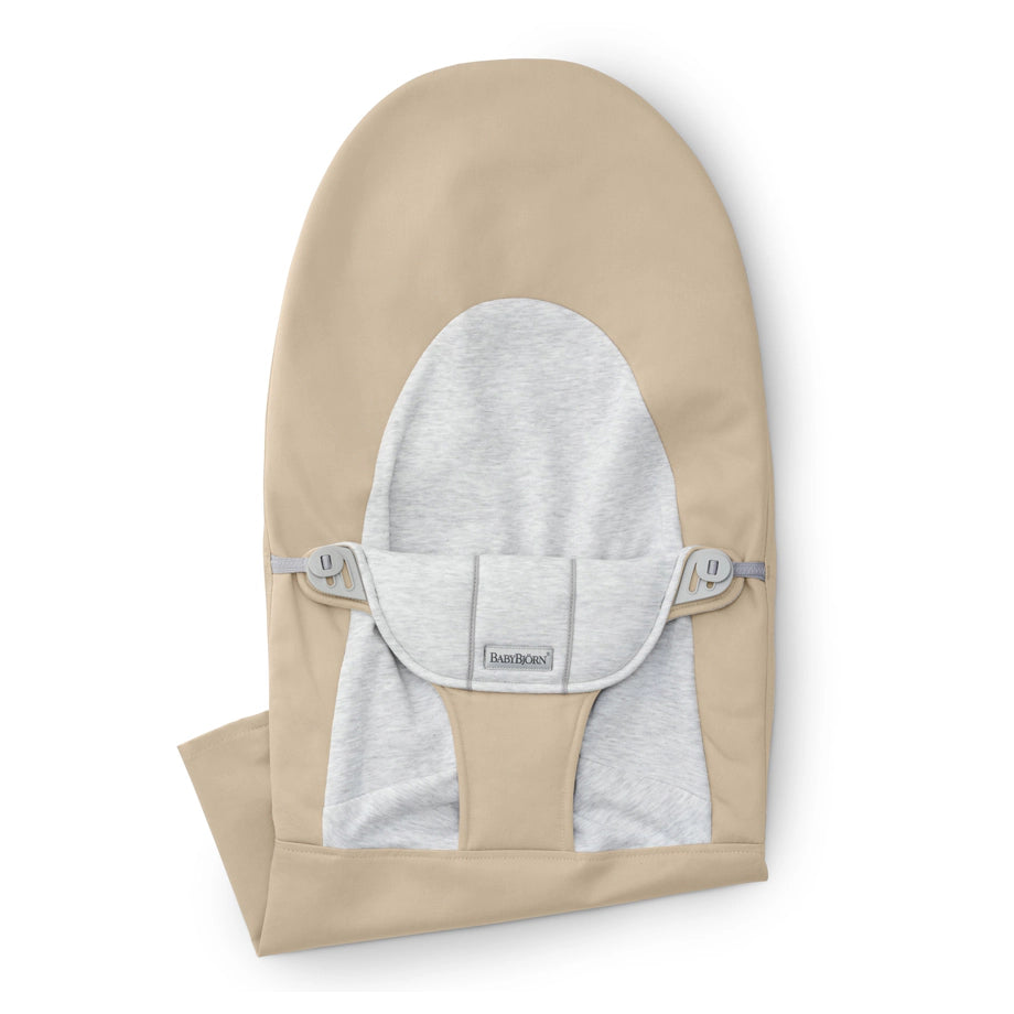 BabyBjörn Fabric Seat Bouncer Balance Soft (Woven/Jersey, Beige/Grey)