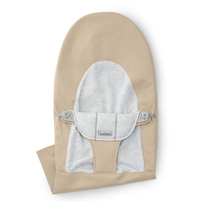 BabyBjörn Fabric Seat Bouncer Balance Soft (Woven/Jersey, Beige/Grey)