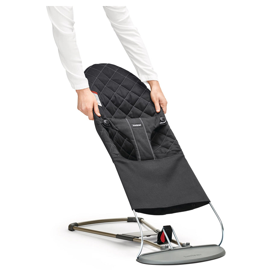 BabyBjörn Fabric Seat Bouncer Balance Soft,(Cotton, Black)