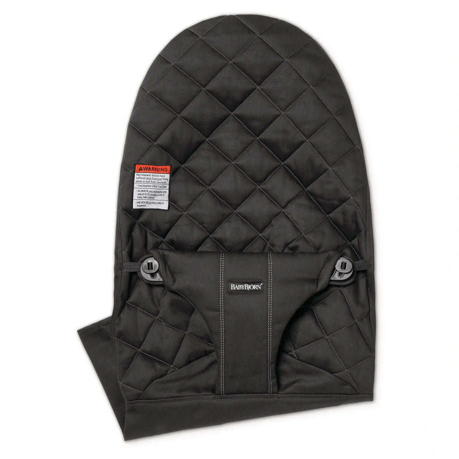 BabyBjörn Fabric Seat Bouncer Balance Soft,(Cotton, Black)