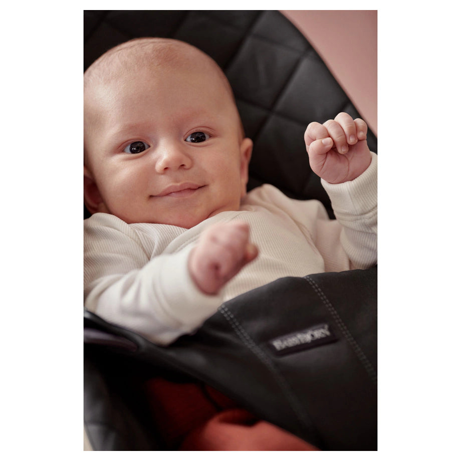 BabyBjörn Fabric Seat Bouncer Balance Soft,(Cotton, Black)