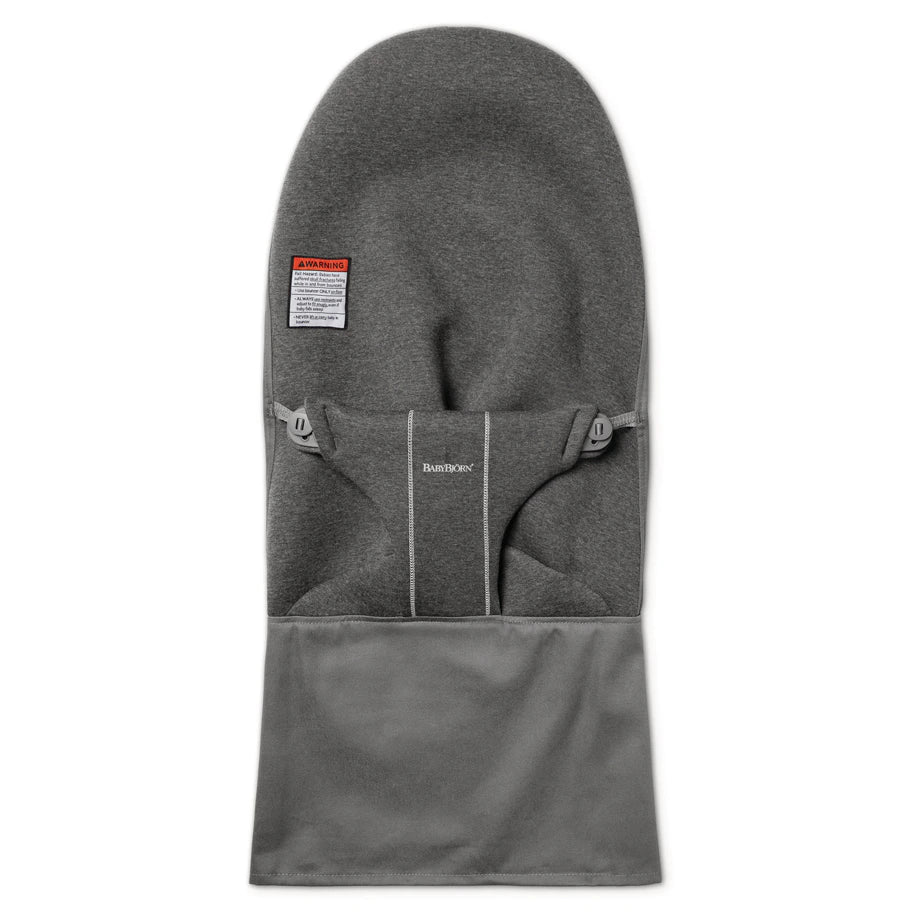 BabyBjörn Fabric Seat Bouncer Bliss, 3D Jersey, Charcoal (Grey)