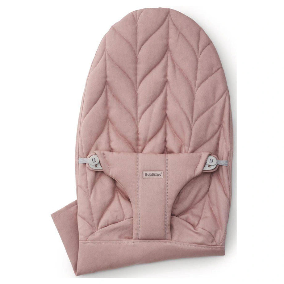 BabyBjörn Fabric Seat Bouncer Bliss, Woven, Petal Quilt,( Dusty Pink)