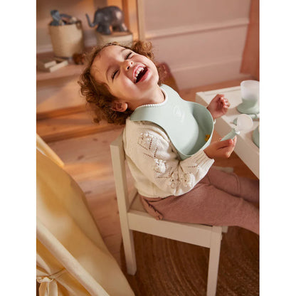 BabyBjörn Baby Bib (Powder Green/Powder Pink) - Pack of 2