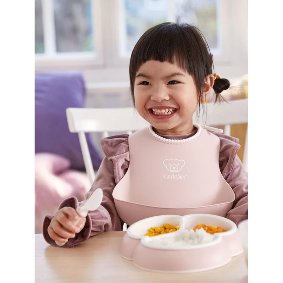 BabyBjörn Baby Bib (Powder Green/Powder Pink) - Pack of 2