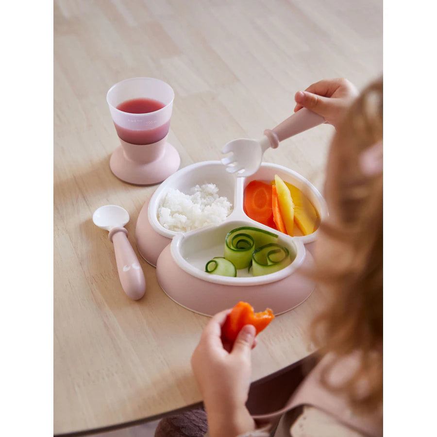BabyBjörn Baby Spoon and Fork - 4 pcs (Powder Pink)