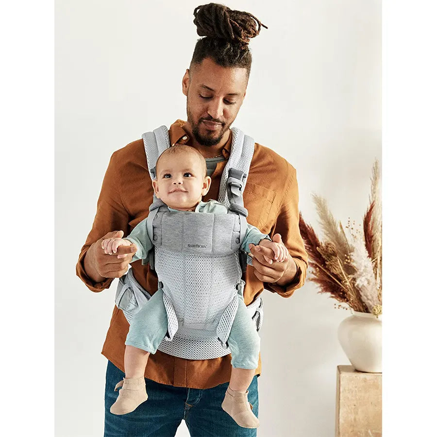 BabyBjorn Baby Carrier Harmony - 3D Mesh (Silver)
