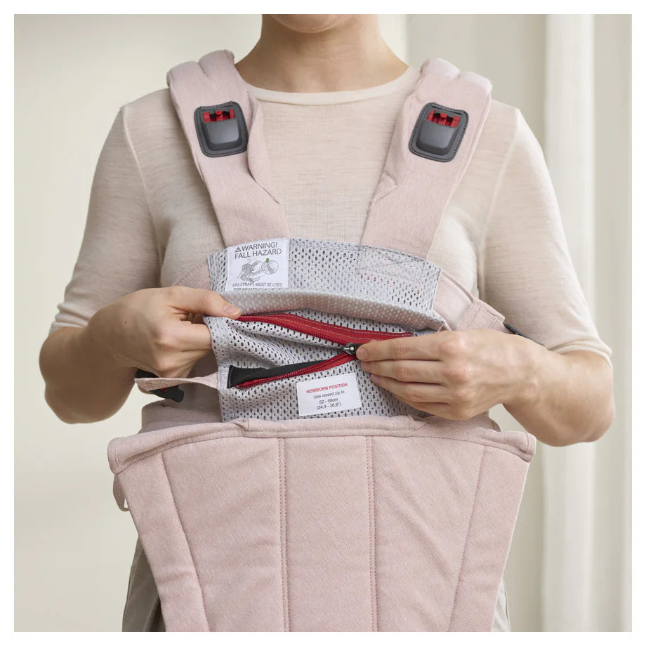 BabyBjörn Baby Carrier Harmony, Woven, (Light pink mélange) BabyBjörn Baby Carrier Harmony, Woven, (Light pink mélange)