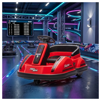 Tobbi Kids 6V Electric Bumper Car With 360-Degree Rotation