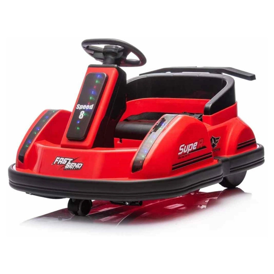 Tobbi Kids 6V Electric Bumper Car With 360-Degree Rotation