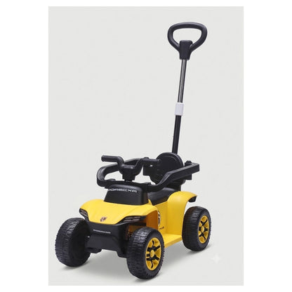 Tobbi Kids 6V 4.5Ah Electric Ride-On Car With Push Bar (Yellow)