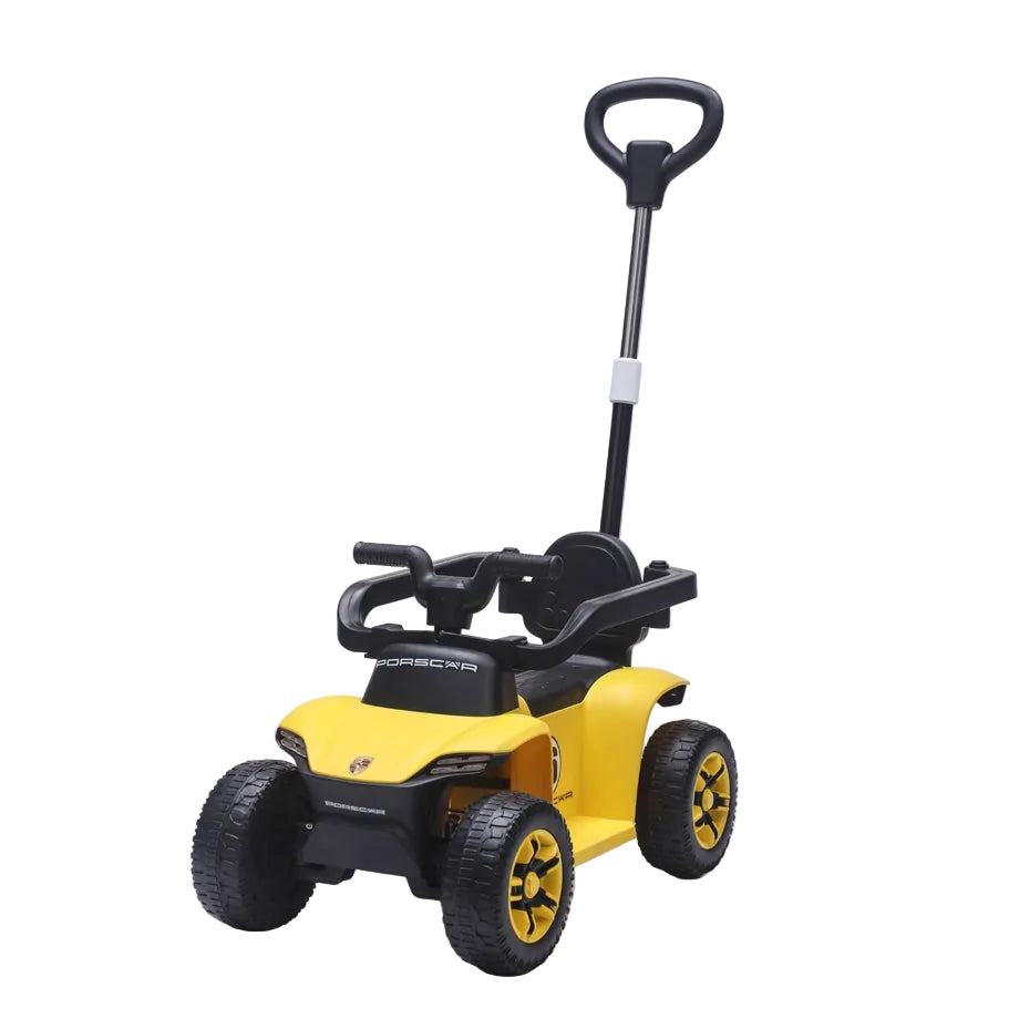 Tobbi Kids 6V 4.5Ah Electric Ride-On Car With Push Bar (Yellow)