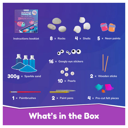 Bloomingo Rock & Shell Painting Kit - Magical Underwater Kingdom
