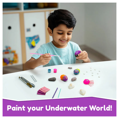 Bloomingo Rock & Shell Painting Kit - Magical Underwater Kingdom